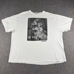 The Walking Dead AMC Tee Shirt Mens 3XL Daryl Dixon Dog Dies We Riot Graphic
